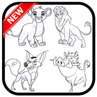 how to draw the lionn and friends icône