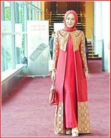 desain baju muslim modern wanita imagem de tela 1