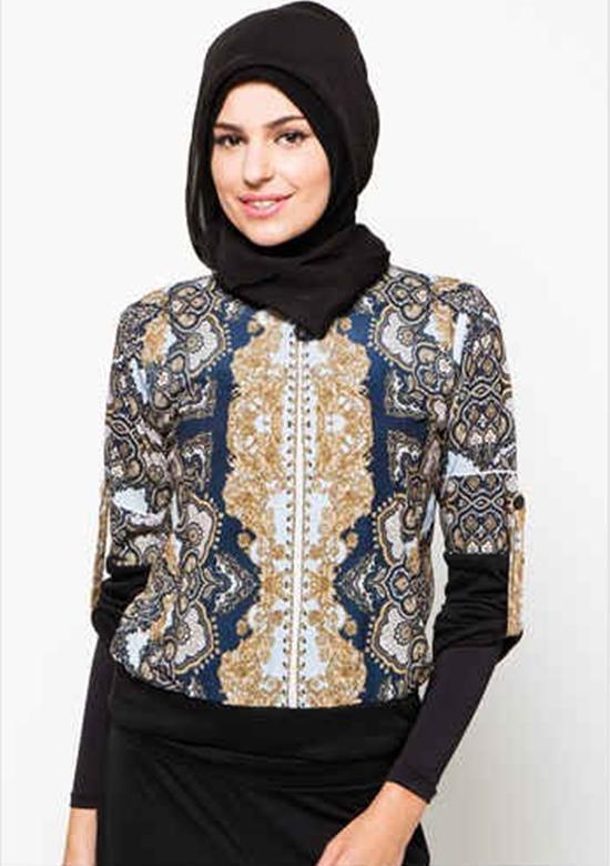 Gamis Batik Cardigan 19 Model Cardigan Batik Wanita