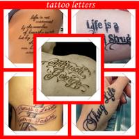 Letter Tattoo Designs poster