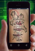 Design Tattoos Names and letters Affiche
