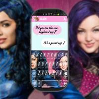 Descendants keyboard  (wallpapers and backgrounds) Affiche