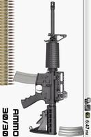 AR-15 Rifle Affiche