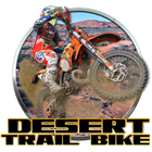 Off Road Trail Bike Desert Stunt Racing Game Free icône