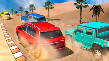 jeux de voiture dans le désert Affiche