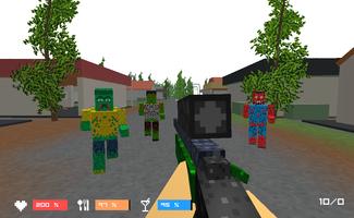 Pixel Zombies- Block Warfare पोस्टर