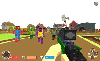 Pixel Zombies- Block Warfare screenshot 1