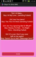 Boys vs Girls Jokes SMS captura de pantalla 2