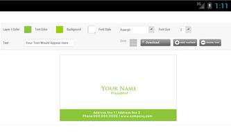 Business Card Maker Screenshot 1