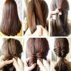 design of women's hair ikon