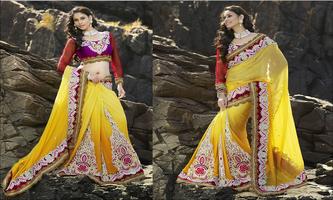 Designer Saree Wallpaper اسکرین شاٹ 1