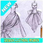 design pattern clothing women icône