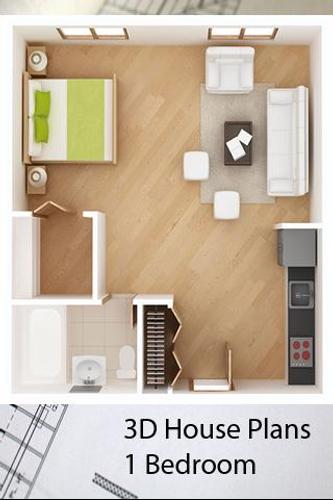 3d House Plans 1 Bedroom For Android Apk Download