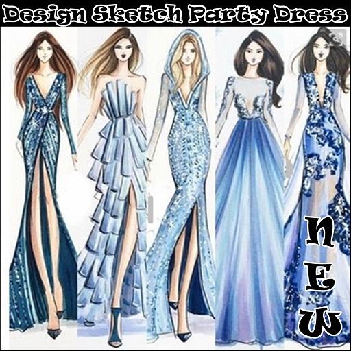 Design Sketch Party Dress