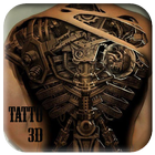 tatuaje 3D icono