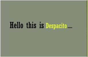 Call From Despacito - Fonsi 포스터