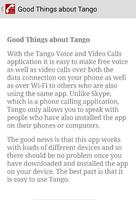 Guide Free Tango Video Calls تصوير الشاشة 1