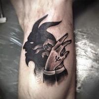 sleeve tattoos -Ghost tattoo, Dragon Tattoo پوسٹر