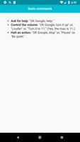 Complete Command list for Google Home capture d'écran 2