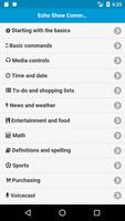Commands for Echo Show Plakat