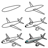 Bagaimana Draw Airplane