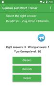 German Test Word Trainer, Grammar A1 A2 B1 B2 C1 Affiche