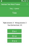 German Test Word Trainer, Grammar A1 A2 B1 B2 C1 capture d'écran 2