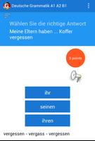 Learn German grammar A1 A2 B1 poster