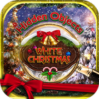 Hidden Object White Christmas Holiday Puzzle Game icône