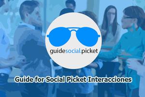 Guia Picket interação social Cartaz