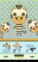 برنامه‌نما Cute Puzzle Zebra and Friends عکس از صفحه