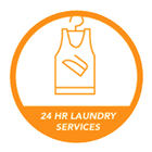 24hr Laundry Zeichen