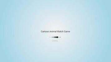 Cartoon Animal Match Game Affiche
