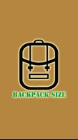 Backpack Size Plakat