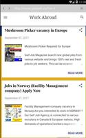 Work Abroad Job Magazine and Job Search Portal capture d'écran 2