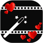 love video maker with music and effects ไอคอน