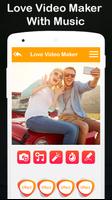 love video maker with music and effects Affiche