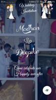 Madhan Weds Deepika Invitation poster