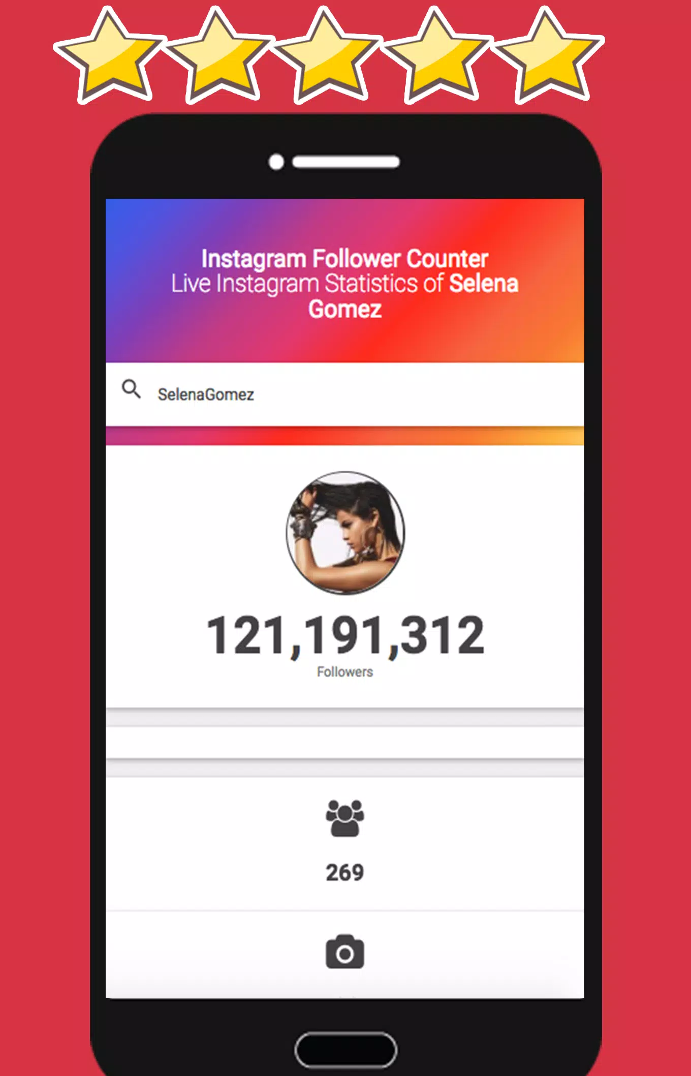 Realtime Live Instagram Follower Count