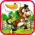 Monkey Run Banana jump biểu tượng