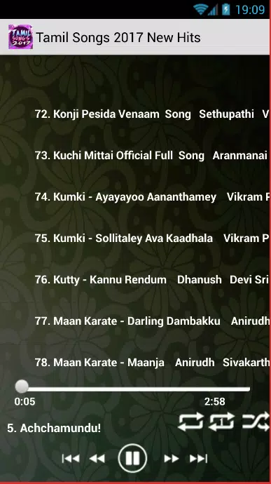 Tamil Songs 2017 / new hit mp3 APK for Android Download
