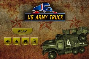 قيادة شاحنة الجيش الأمريكي - ا الملصق