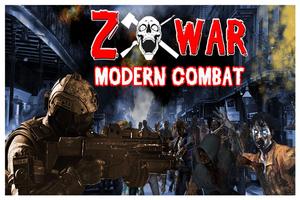 Z combate moderno guerra: zomb Cartaz