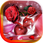 Valentine Roses live wallpaper آئیکن