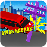 Tiang listrik Nabrak