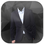 Stylish Man Suit Photo Montage Zeichen