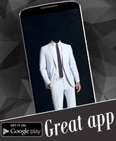 Stylish Man Suit Photo Montage imagem de tela 1