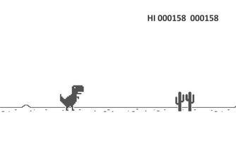 Dino Trex Chrome Game Affiche