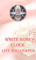 White Rose Clock Wallpaper gönderen