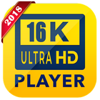 16k ultra hd video player (16k UHD) 2018 icon
